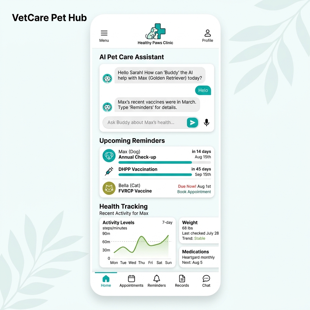 App de Comunicação com Tutores VetIA