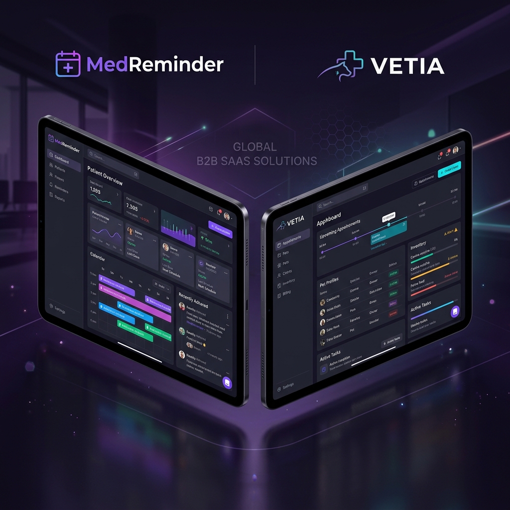 MedReminder & VETIA Mockups