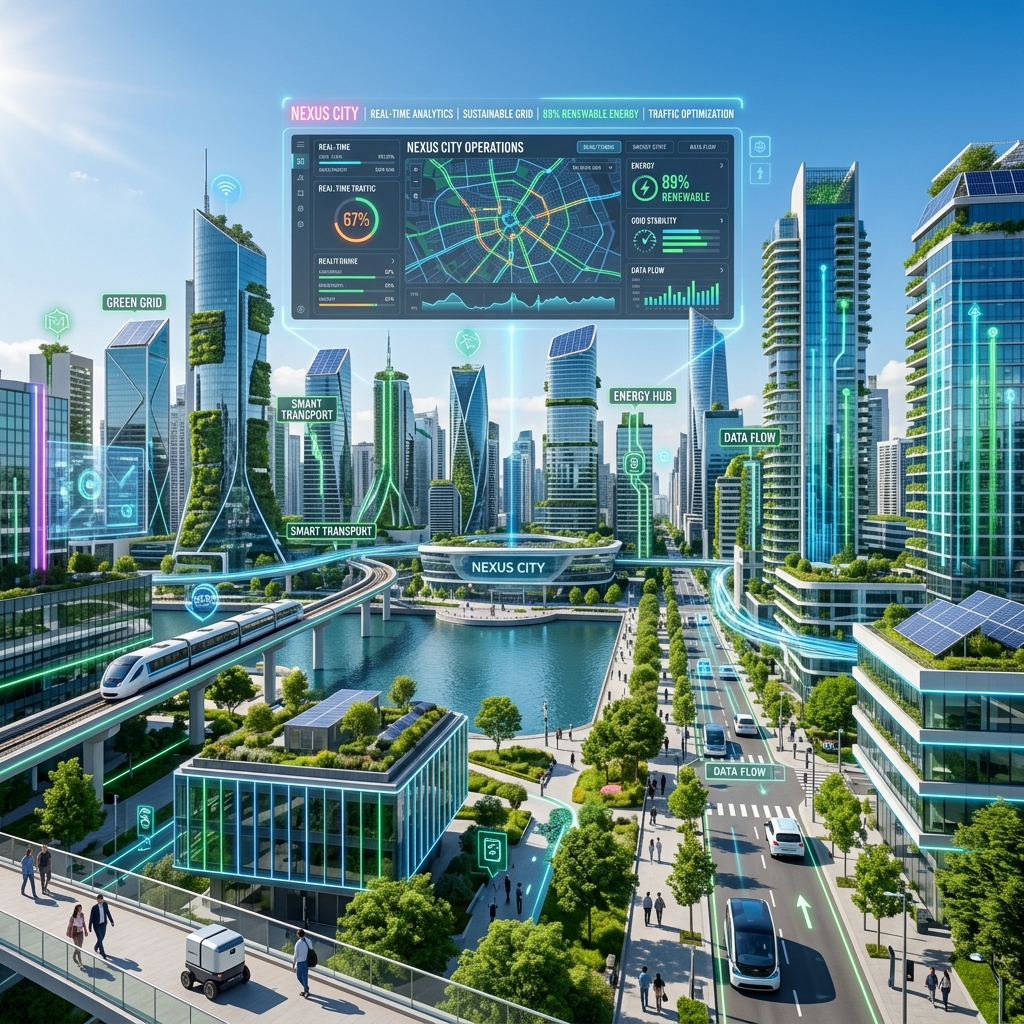 Dashboard de controlo de energia numa smart city